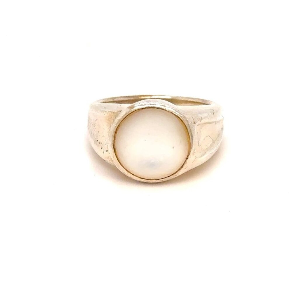 Sterling Silver 925 Mother Of Pearl Ring